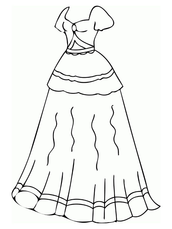 Suknia ślubna kolorowanka
