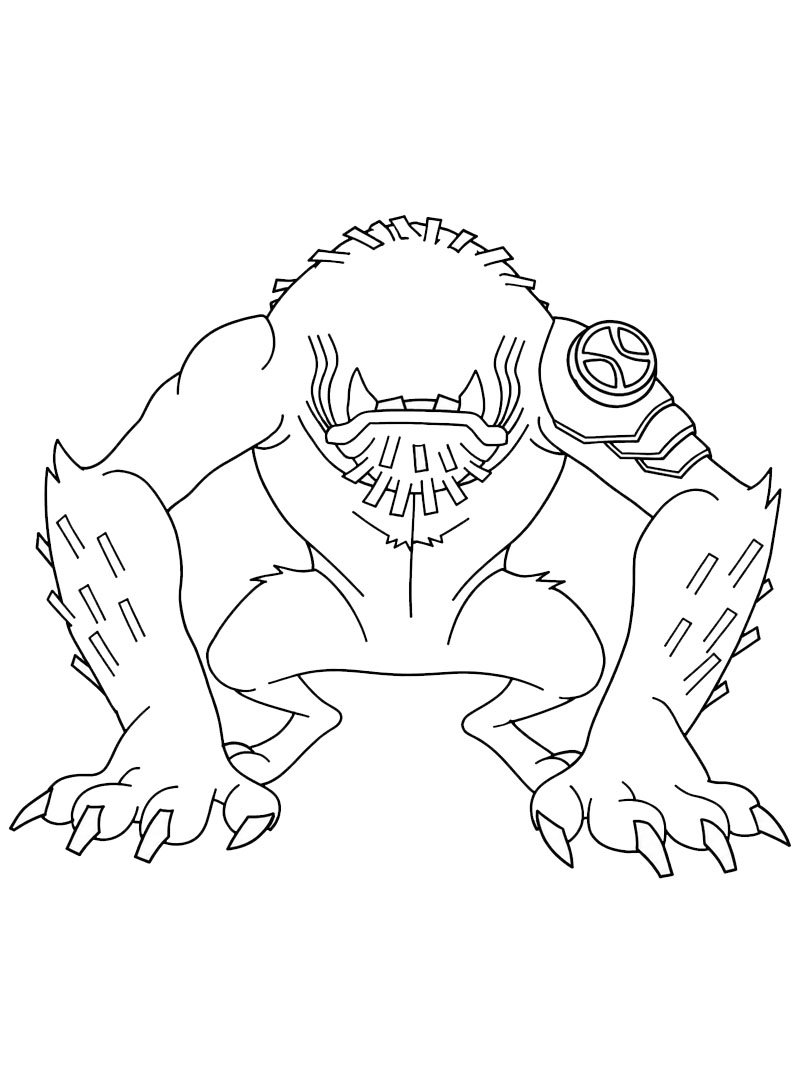 Dzikopysk (Ben 10) kolorowanka